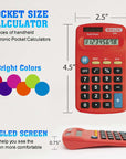 Pocket Size Calculator 8-Digit Dual Power