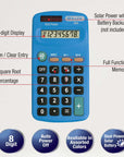 Pocket Size Calculator 8-Digit Dual Power