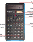 Scientific Calculator 240 Function Fancy color w/ Slide-On Case