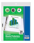Sheet Protectors Economy Weight Top Loading (20/Pack)