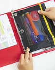 1.5" Assorted Color 3-Ring w/ 2-Pockets