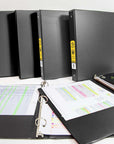 Binder 1.5" Black 3-Ring w/ 2-Pockets