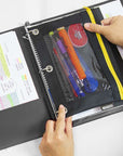 Binder 1.5" Black 3-Ring w/ 2-Pockets