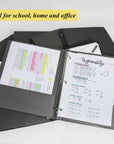 Binder 1.5" Black 3-Ring w/ 2-Pockets