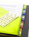 Pockets Dividers w/ 5-Insertable Color Tabs