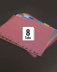 Dividers w/ 8-Insertable Color Tabs