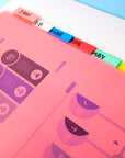 Dividers w/ 8-Insertable Color Tabs