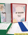 Binder View 1" Assorted Color 3-Ring w/ 2-Pockets