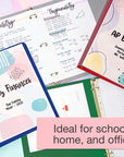 Binder View 1" Assorted Color 3-Ring w/ 2-Pockets