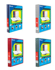 Binder View 1" Assorted Color 3-Ring w/ 2-Pockets