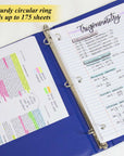 1" Asst. Color 3- Ring Binder w/ 2-Pockets