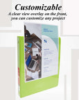 Binder View 1" Assorted Neon Color 3-Ring w/ 2-Pockets