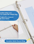 Binder View 1.5" White 3-Ring w/ 2-Pockets
