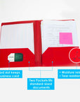 Poly 2-Pockets Portfolio - Solid Color