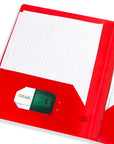 Poly 2-Pockets Portfolio - Solid Color