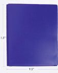 Poly 2-Pockets Portfolio - Solid Color w/ 3-Prong Fastener