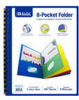 8-Pockets Portfolios Folder w/ View Cover