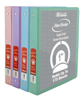 Binder View 1" Asst. Pastel Color 3-Ring w/ 2-Pockets