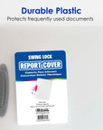 Report Cover Translucent w/ Swing Lock