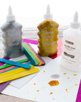 Glitter Glue Iridescent/Silver/Gold Color 6.76 Oz. (200 mL)