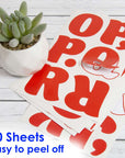 Alphabet & Number 2" Classic Color (10 SHEETS)