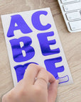 Alphabet & Number 2" Metallic Color (10 SHEETS)