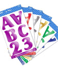 Alphabet & Number 2" Metallic Color (10 SHEETS)