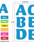 Alphabet & Number 2" Fluorescent Color (10 SHEETS)