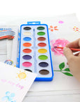 Semi Moist Watercolor w/ Brush 16 Ct.