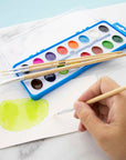 Paint Brush Flat Natural Bristle (9/Pack)