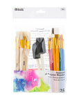 Assorted Paint Brush w/ Wood Handle Set (25/Pack)