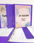 Binder View 1" Purple 3-Ring w/ 2-Pockets