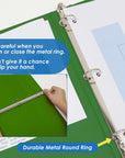 Binder View 1.5" Green 3-Ring w/2-Pockets