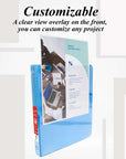 Binder View 1.5" Cyan 3-Ring w/ 2-Pockets