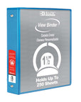 Binder View 1.5" Cyan 3-Ring w/ 2-Pockets