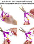 School Scissors 5" Blunt Tip With Name Tag