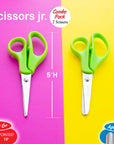 School Scissors 5" Blunt & Pointed Tip (2/Pack)