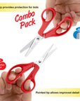 School Scissors 5" Blunt & Pointed Tip (2/Pack)