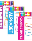 Flash Cards Preschool Set Numbers, Alphabet, Colors (36/Pack)