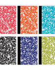 Composition Book Poly Cover Floral 5" x 7" 80 Ct.