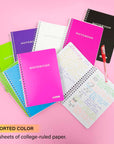 Notebook Spiral Poly Cover 5" X 7" 100 Ct.