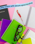 Notebook Spiral Poly Cover 5" X 7" 100 Ct.