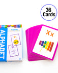 Flash Cards Preschool Set Numbers, Alphabet, Colors (36/Pack)