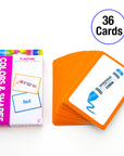 Flash Cards Preschool Set Numbers, Alphabet, Colors (36/Pack)