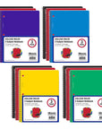 Notebook Spiral C/R 3-Subject 120 Sheets (3/Pack)