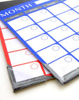 11" X 17" Undated 12-Month Desk Pad Calendar