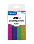 Staples - Standard Metallic Color (26/6) 3000 Ct.