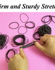 2 Oz./ 56.70 g Assorted Sizes Black Color Rubber Bands