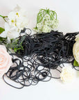 2 Oz./ 56.70 g Assorted Sizes Black Color Rubber Bands