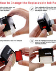 Paid Self Inking Rubber Stamp (Red Ink)